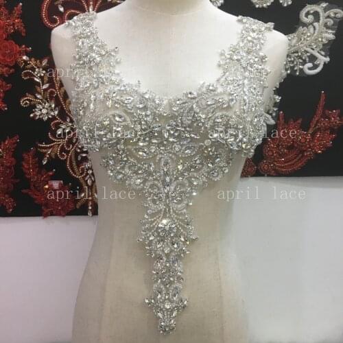 Fast ship good quality Mia019#silver hand made beads luxury accessory for wedding bridal /fashion designer