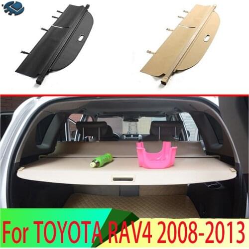 For TOYOTA RAV4 2008-2013 Aluminum+Canvas Rear Cargo Cover privacy Trunk Screen Security Shield shade Accessories