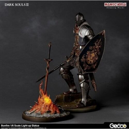 Gecco 1/6 Dark Souls Faraam Knight Bonfire PVC Action Figure Toy Black Knight Game Statue Collection Model Doll Children Gifts