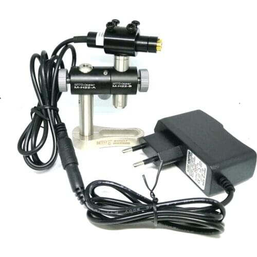 Focusable 650nm 80mw Red Laser Cross Module Sewing Printing Machine Alignment w 5V Power Adapter & 3-Axis Holder Clamp1255