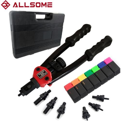 ALLSOME BT-605 Riveter Gun tool Hand Insert Rivet Nut Tool Manual Mandrels M3 M4 M5 M6 M8 M10 M12 HT2597