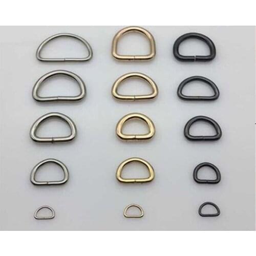 Quality metal buckle D buckle D ring DIY Webbing connect jump ring bag strap buckle bag hardware bag parts A018