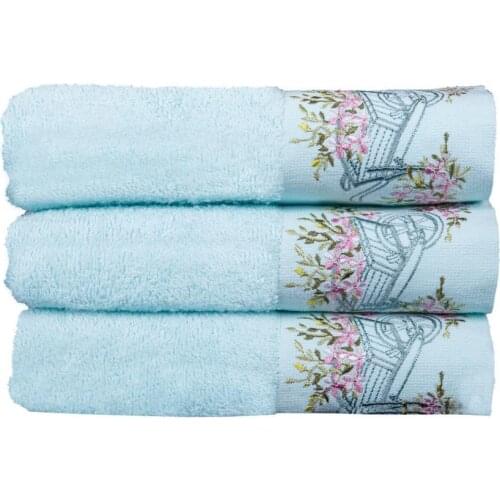 Land Of dowry Honeycomb 3 Pcs Hand Face Towel Teal