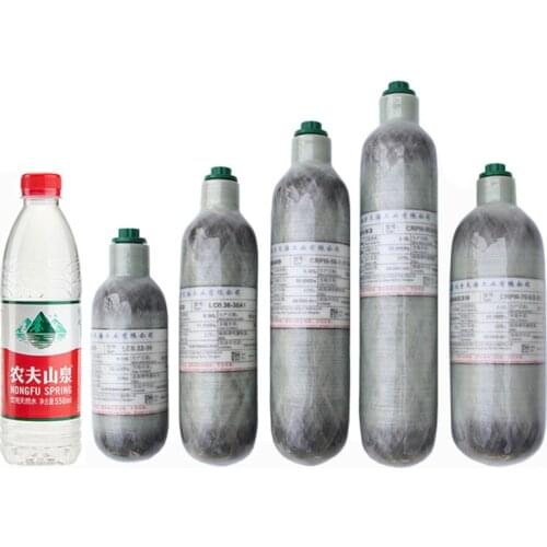 New Carbon Fiber pcp air rifle 0.22/0.36/0.5/0.6/1.1/1.3 Litre paintball Carbon Fiber Tank 4500psi Scuba Diving Air Tank Valve