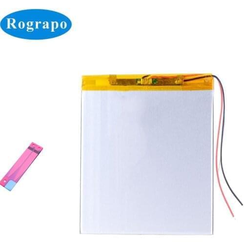 New 3.7V 3600mAh Dexp Ursus P380 Tablet PC 11.1Wh Replacement Battery Accumulator 2-Wires