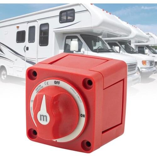 Battery Switch Heat-resistant And Anti-corrosive Replacement High Sensibility Red 300A Power Cut Off Switch for 48V Yacht RV