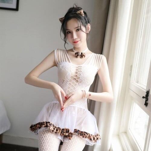 Porn Erotic Lingerie For Women Cosplay White Bride Wedding Dress Uniform Sexy Lingerie Hollow Temptation Sexy Costumes Underwear