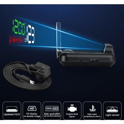 OBD2 Hud Head-Up Display Gauges Projection Digital Car Speedometer Fuel Mileage On-board Computer Auto Electronics Accessories