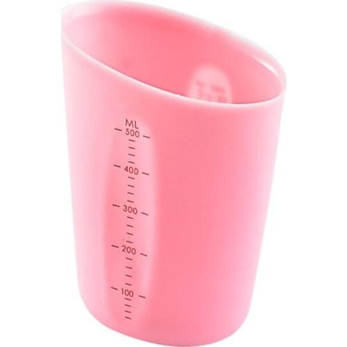 R2JC 250/500ml Silicone Measuring Cup with Precise Scale for Epoxy Resin Mold Jewelry Making Non-Stick Mixing Cups