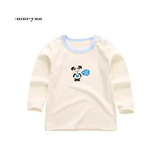 Retail Brand 2018 New 100% Cotton Kids Clothes Child Blouse Clothing For baby Girls T shirts Top Long Seeve Flower Spring Autumn