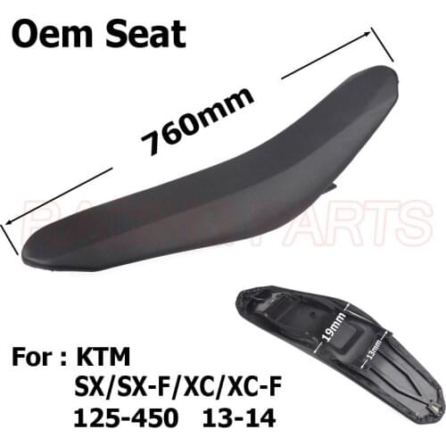 New OEM Seat For SX SXF XC XCF 125 200 250 300 400 450 2013 2014 Dirt Bike Motocross Enduro Motorcycle MX Supermoto Racing
