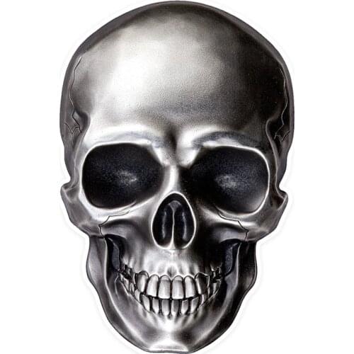 Hot Sell Personality Bright skull Car Stickers Accessories Motorcycle Sunscreen Waterproof PVC 14cm *10cm