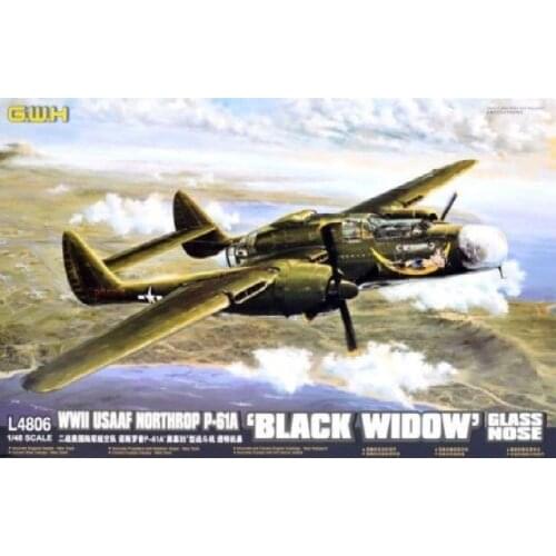 GreatWall 1/48 L4806 USAAF Northrop P-61A "Black Widow" Glass Nose Top quality