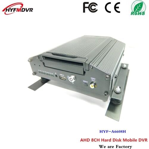 In car monitoring factory integrity Sales 8 channel hard disk recorders buses / trucks mobile DVR