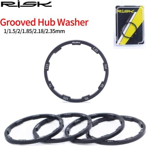 RISK 1/1.5/2/1.85/2.18/2.85mm Bicycle Hub Washer MTB Bottom Bracket Spacers Flywheel Cassette Gasket Road Bike Freehub Washer