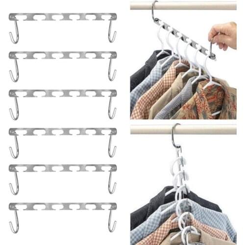 2/4pcs Metal Clothes Hangers Shirts Tidy Hangers Closet Space Saving Practical Racks Clothing Organizer Hangers for Clothes