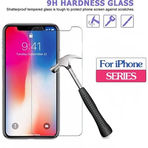 Protective Glass For iPhone 11Pro X XR XS Max Glass Smartphone Screen Protector For Apple 12 Pro Max iphone11 SE20 Tempered Film