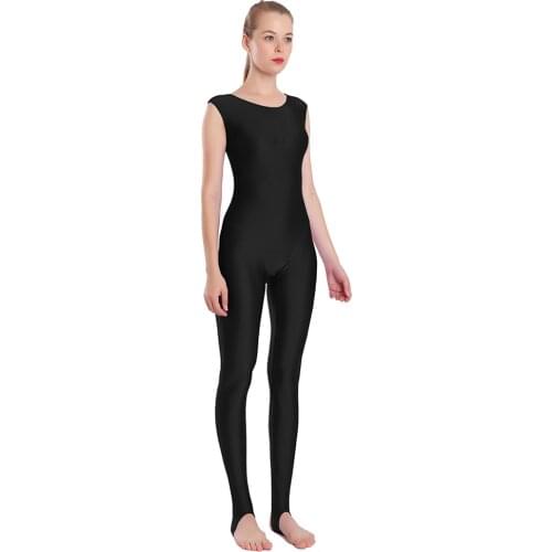 SPEERISE Womens Tank Stirrup Unitard Spandex Junpsuits for Women Unitards for gymnastics Sleeveless Men Ballet Costume