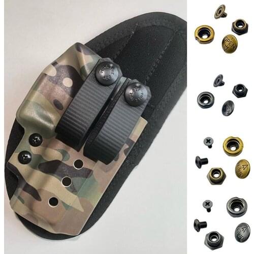 1 Set Alloy Snap Button Screws Sewing Button Snap Fasteners For Scabbard Hand Tool DIY Tool Sheath Eyelet Setting Kit F1H4