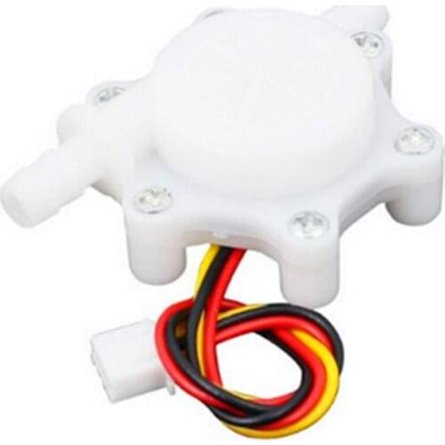 1 PC DC4.5-18V G1/4 0.1L/mim-4.5 L/min Wired Hall Effect Water Flow Sensor White