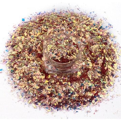 12colors Mixed Irregular Shape Chunky Nail Glitter Holographic Glitter Sequins Sparkly Flakes Slices Manicure Glitter For Nail
