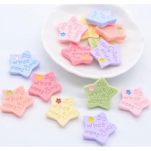 14Pcs 3D Love Letter Star Cute New Mixed Flatback Cabochon Scrapbook Kawaii DIY Embellishments Accessories