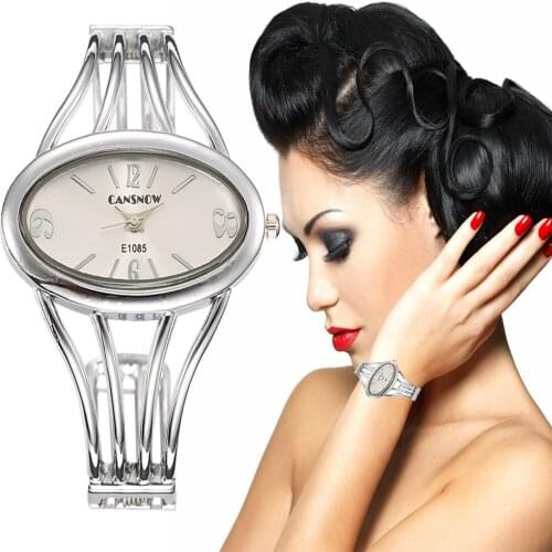 2019 Popular Casual Luxury Brand Bracelet Watch Women Creative Quartz Wristwatch Hot Sell Silver Drop Shipping Horloges Vrouwen