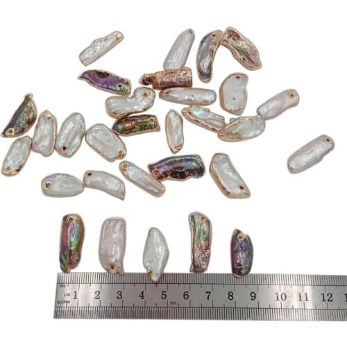 5 PCS /LOT 100% freshwater loose pearl with big baroque,20-26 mm big , one connectors,DIY PEARL BEADS, white and coffee