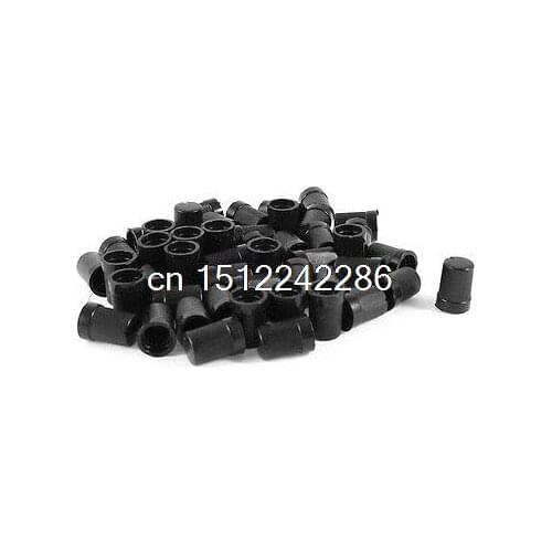 50 Pcs 6mm Knob Cap Round Hole Dia for Rotary Potentiometer 10mm x 14mm