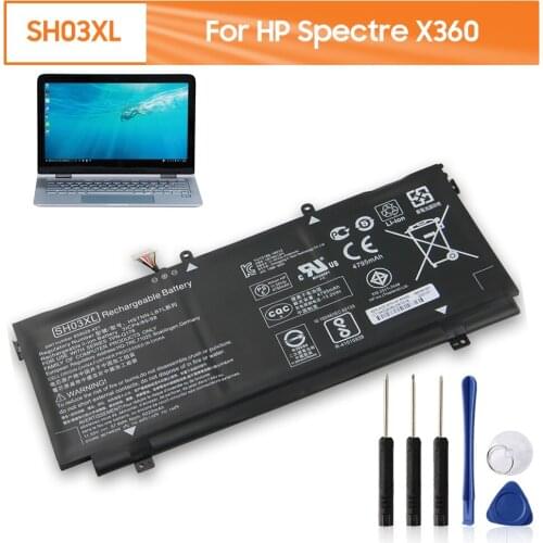 Replacement Laptop Battery SH03XL TPN-Q178 For HP Spectre X360 CN03XL HSTNN-LB7L 13-W020TU 13-AC013TU 5020mAh