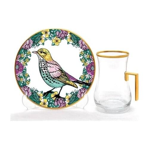 Drop Handles Tea Set 12 pieces Sparrow