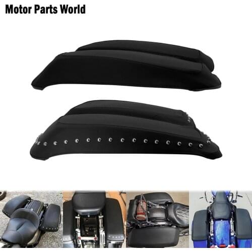 Motorcycle Saddlebag Speaker Lid Covers For Harley Touring Road King Electra Glide Ultra Classic FLHTCU Road Glide 2014-2020