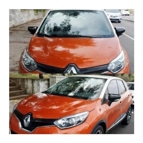 For Renault Captur Batman Mirror Cover Piano Black 2 Pcs. Right-Left