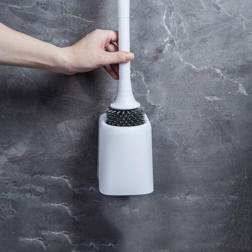 ONEUP TPR Toilet Brush Rubber Head Holder Cleaning Brush For Toilet Wall Hanging Household Floor Cleaning Bathroom Accessories