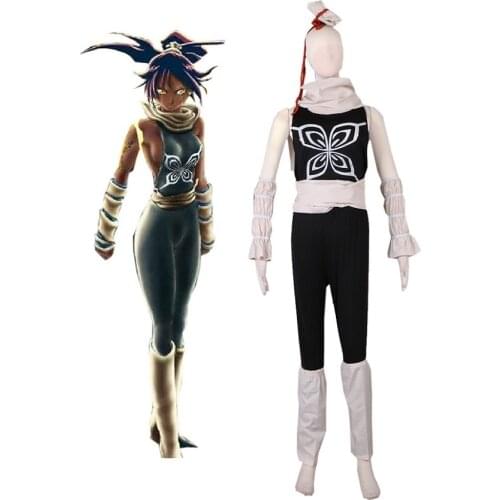 Unisex Japan Anime Cos BLEACH Shihouin Yoruichi Cosplay Costume Sets