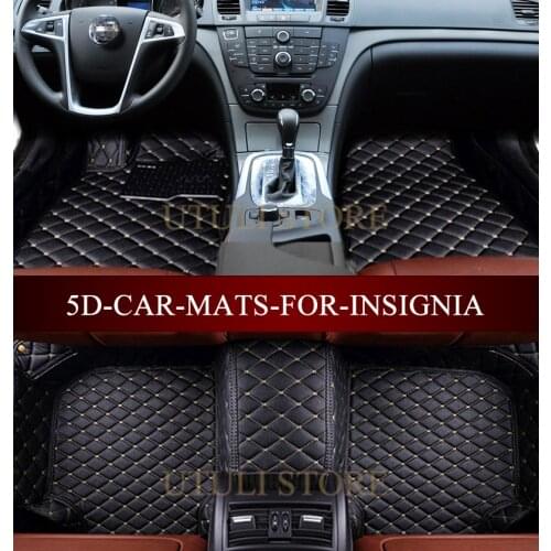Leather Car floor mats for Vauxhall Opel Insignia/Buick Regal Sedan custom fit car all weather carpet floor liners foot mats