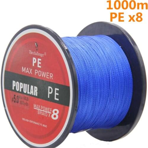 FishingLifeSuper Strong 1000M 8 Strands Weaves PE Braided Fishing Line Rope Multifilament 20 25 30 40 50 65 80 100LB