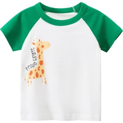Summer Cartoon Printing Tee Top Drop Shipping Children T-shirt Boy Girl Tee T Shirt