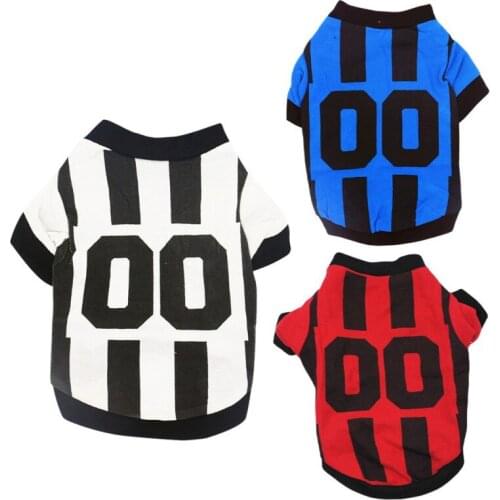 Summer Pet Cat Dog Football Basketball Clothes Sport T-shirts Clothes For Small Large Dogs Shirts Labrador Pug