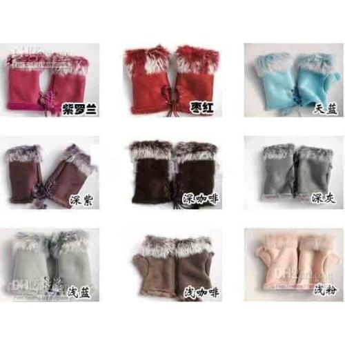 2013 HOTTEST SALE 200/pcs Rabbit fur gloves rabbit hair FINGERLESS GLOVE gloves Xmas Rabbit Fur HAND