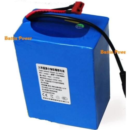 Lifepo4 12V 40Ah lithium battery pack 12.8v built-in BMS for motocycle sprayer sounder +5A charger