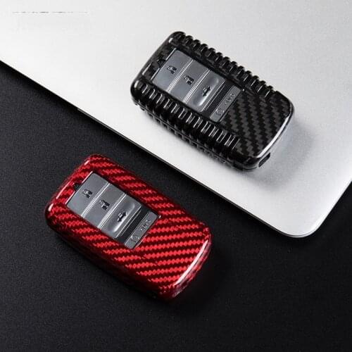 Real Carbon Fiber Key Fob Cover Case Protect Holder Set For ACURA ILX TLX RLX RDX MDX TSX 2009-2015 Remote Keyless Accessories