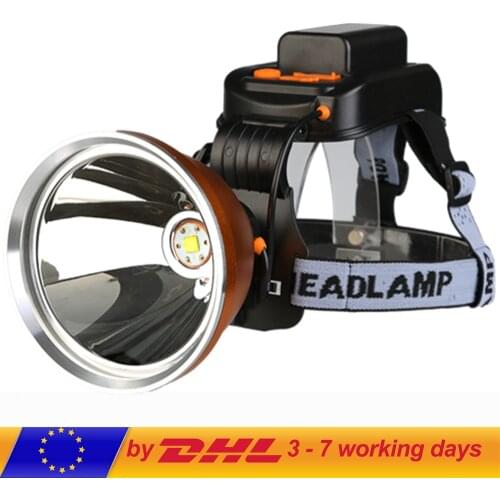Headlight cree xhp70 or xhp50 lamp beads Built-in 6*18650 lithium battery Direct charging Hunting Flashlight led headlamp