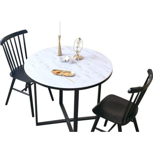 2021 New Creative Marble Printing Pvc Tablecloth Crystal Boards Placemats Table Cover Pad Kitchen Oil-Proof Table Mats Textiles