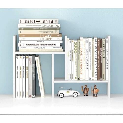 Shelf Wooden White Simple Desktop Bookshelf Book Holder Funiture Rack Storage Organizer Office Storage этажерка полка для книг