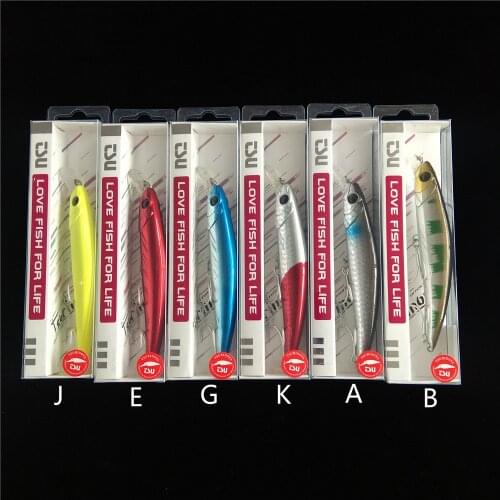 TSURINOYA 6PCS Long Casting Sinking Minnow Saltwater Fishing Lure DW77 110mm 22g Large Trout Pike River Lake Hard Baits Jerkbait