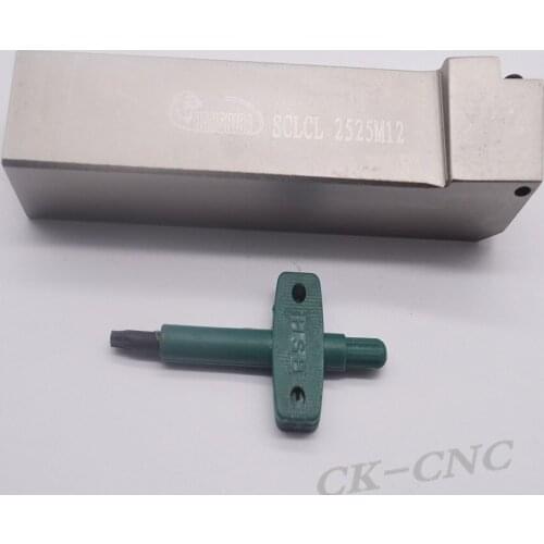 SCLCL2525M12 25*25*150mm 80degreeCNC Lathe External Cutting Tool Left Holder For CC**1204 inserts