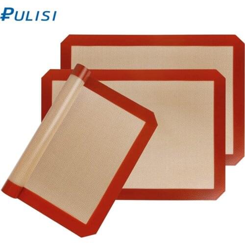 3 Pack Silicone Baking Mats Non-Stick Half Sheet Heat Resistant Cookies Macaron Pastries Reusable Baking Tools Dishwasher Safe