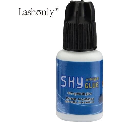 5ml Super Type Sky Glue for Eyelash Extension Fast Drying Professional Eyelash Glue from Korea Last Over 6 Weeks Qeelasee