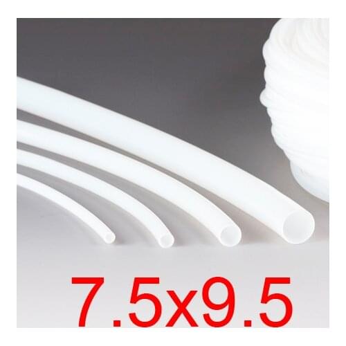 7.5mm ID 9.5mm OD 7.5x9.5 PTFE tube tubing,polytef HOSE,white 3D printer F4 Corrosion Resistance Polytetrafluoroetylene pipe